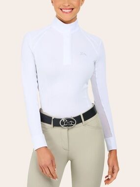 RJ Classics White Long Sleeve Show Shirt XS